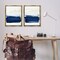 Stupell Industries Coastal Brushstrokes Abstract Beach Framed Floater Canvas Wall Art